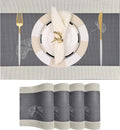 PIGCHCY Ginkgo Placemats Set of 4, Non-Slip Placemats Easy to Wipe Clean by PIGCHCY