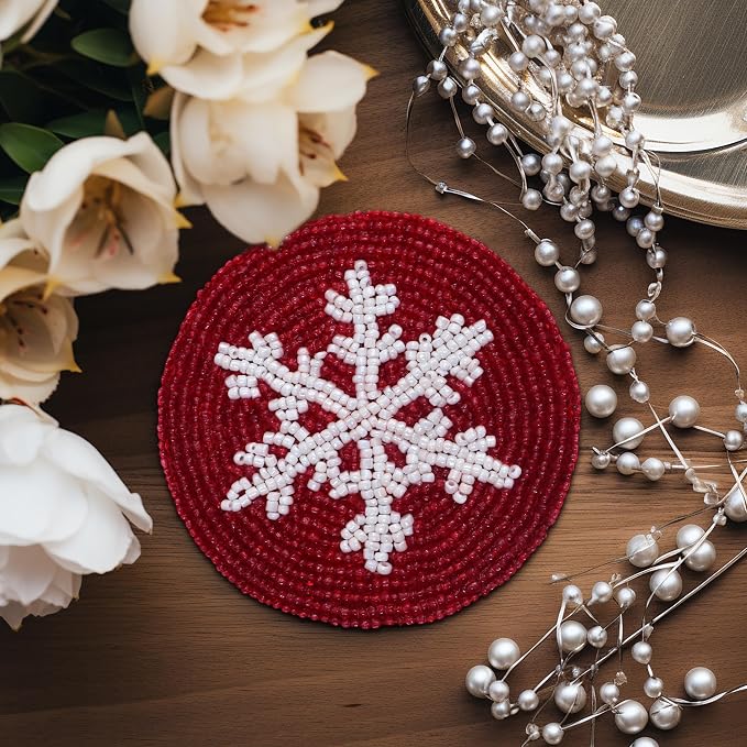 COTTON CRAFT Glitz Handmade Beaded Coaster - Image 7