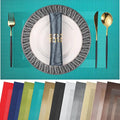 PIGCHCY Placemats Set of 12 Washable Durable Place Mats Vinyl Heat Resistant by PIGCHCY