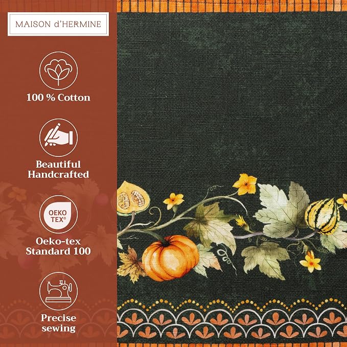 Maison d' Hermine Placemats Set of 4 Reusable 100% Cotton | Cloth Place Mats - Image 2