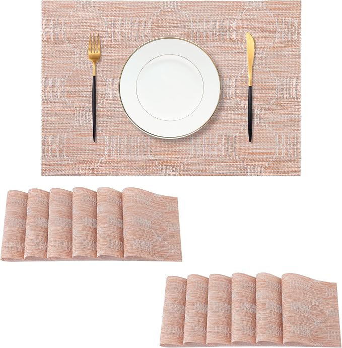 Leetaltree Coral Placemats Set of 12 by Leetaltree-ArtatEveryTable