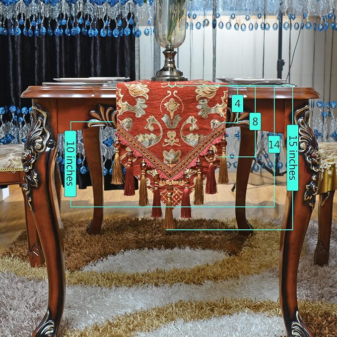 Extra Luxury Velvet Blue Table Runner 120 Inches Long - Image 2