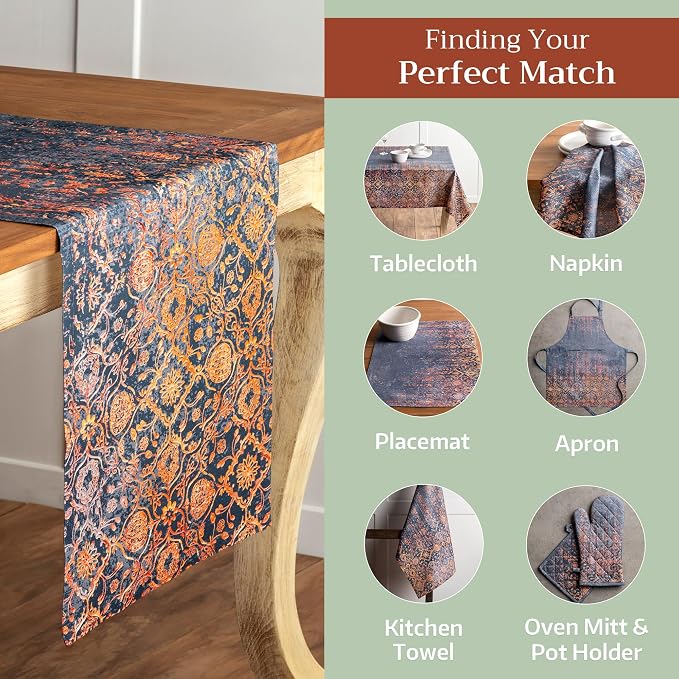 Maison d' Hermine Table Runner 100% Cotton 14.50" x 72" | Table Runners 72 - Image 5