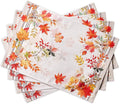 Maison d' Hermine Placemats Set of 4 Reusable 100% Cotton | Cloth Place Mats by MaisondHermine