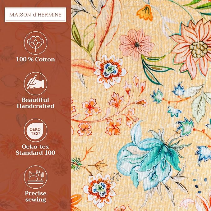 Maison d' Hermine Placemats Set of 4 Reusable 100% Cotton | Cloth Place Mats - Image 2