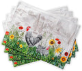 Maison d' Hermine Placemats Set of 4 Reusable 100% Cotton | Cloth Place Mats by MaisondHermine