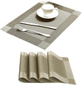 Table Placemats Dining Table Place Mats Set of 4 Heat Resistant Insulation by Yiaizhuo