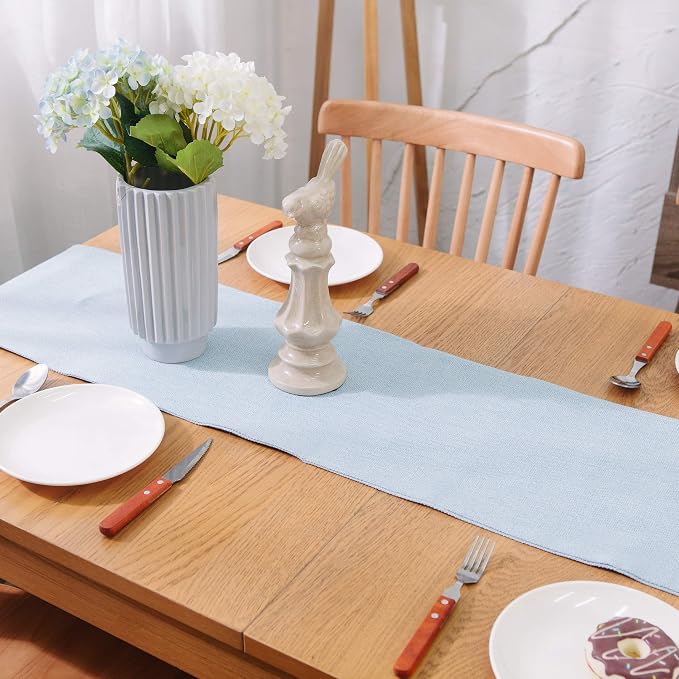 Soft Caddice Faux Linen 2 Piece Fabric in 1 Table Runner, eco-Friendly Fabric - Image 4