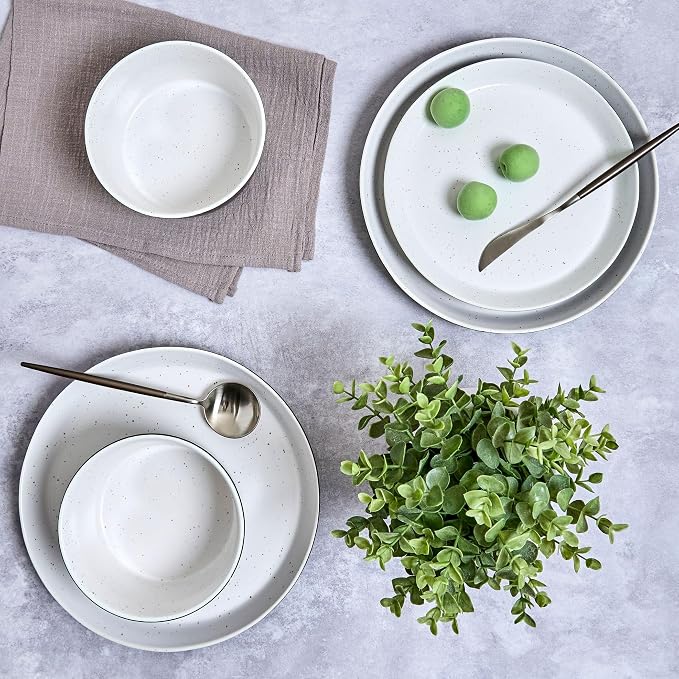 Sango 12-Piece Stoneware Dinnerware Set - Image 5