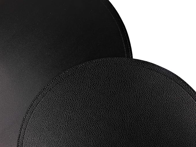 Faux Leather Round Placemats and Coasters, Disko Table Mats and Drink Spills - Image 4