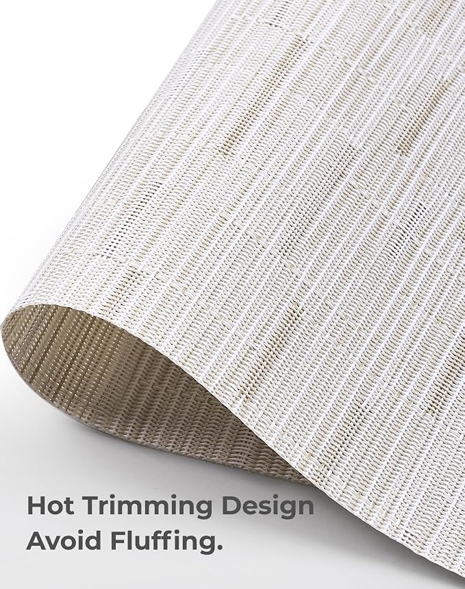 Leetaltree Pale Beige Placemats Set of 12 - Image 7