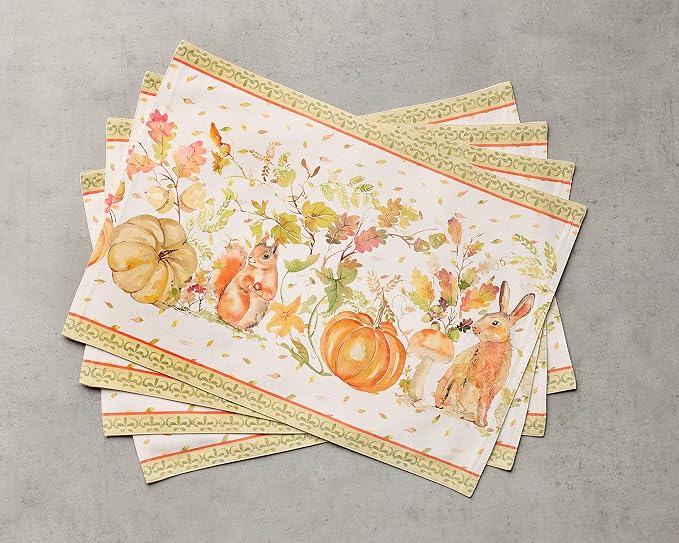 Maison d' Hermine Placemats Set of 4 Reusable 100% Cotton | Cloth Place Mats - Image 9