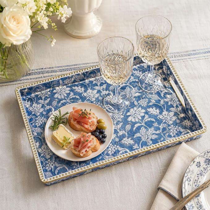 Rectangular Decorative Serving Tray - Image 7