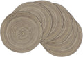 MIAOMIAO Round Placemats Set of 6 Woven Braided Place Mats | 14.5 Inch Cotton by Unknown