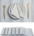 Leetaltree LightSteel Blue Placemats Set of 6 by Leetaltree-ArtatEveryTable