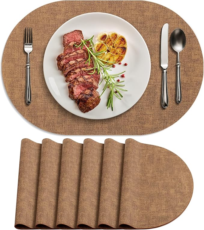 Placemats Set of 6 by Delicateandelegantplacemats