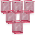 Segarty Pen Cup, 6 Pack Square Dark Pink Pen Holder by Segarty