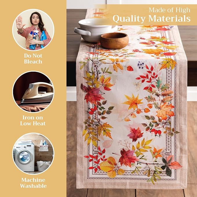 Maison d' Hermine Table Runner 100% Cotton 14.50" x 108" | Table Runners 108 - Image 3
