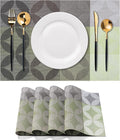 Placemats Set of 4 Washable Indoor | Outdoor Vinyl Place Mats by CADONO