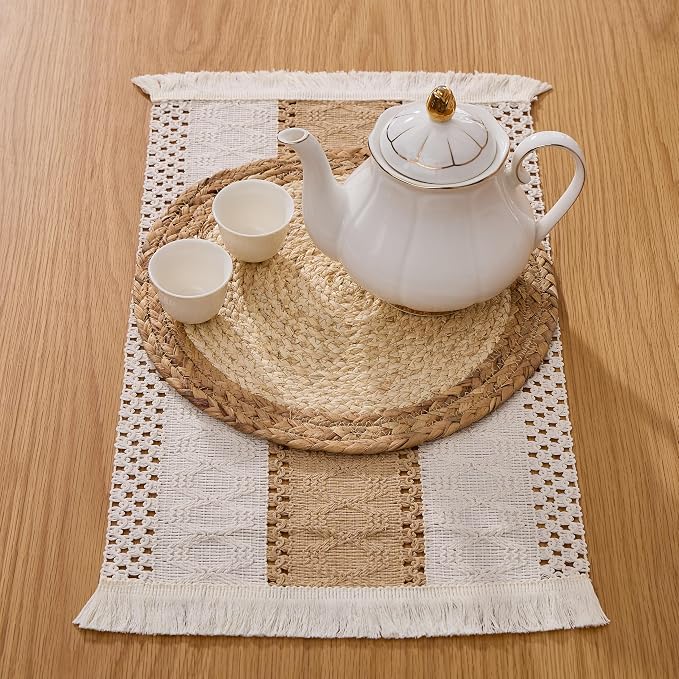 Handmade Boho Placemats Set of 6 - Image 5