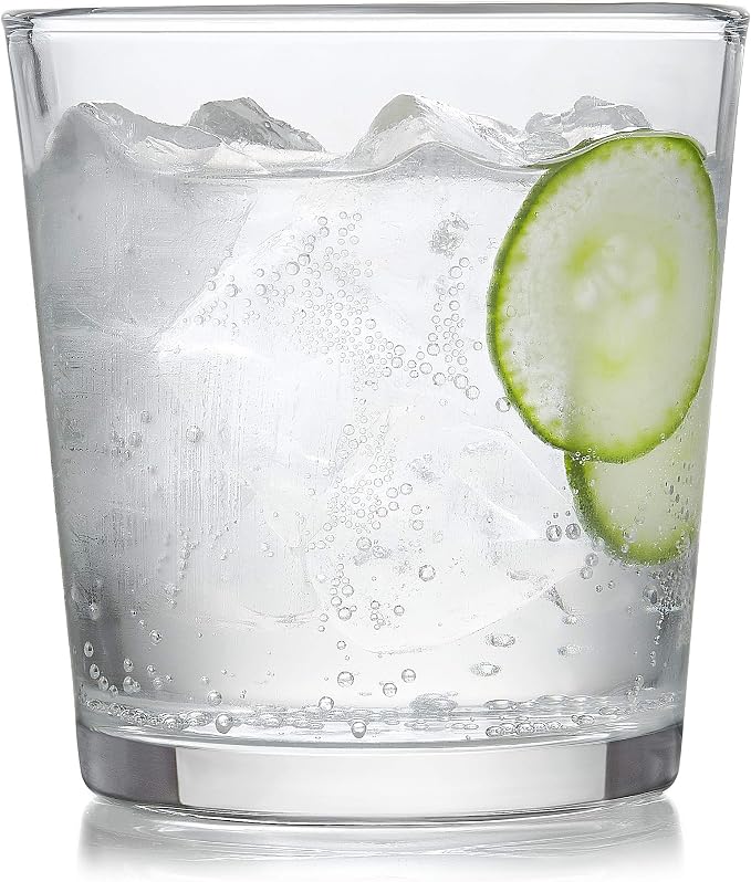 Libbey Preston Tumbler & Rocks Drinking Glasses Set of 16, All-Purpose Cups | - Image 8
