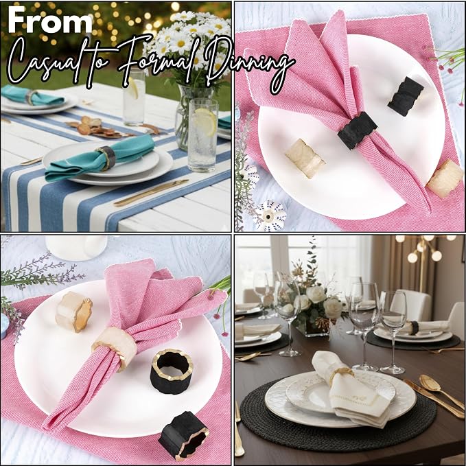 ALPHA Living HOME Epoxy Resin Napkin Rings - Image 5