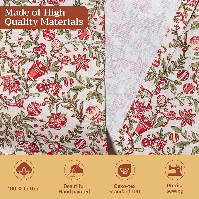 Maison d' Hermine Table Runner 100% Cotton 14.50" x 108" | Table Runners 108 - Image 3