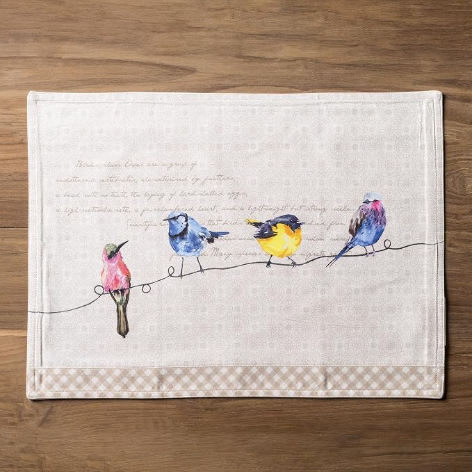 Maison d' Hermine Placemats Set of 4 Reusable 100% Cotton | Cloth Place Mats - Image 8