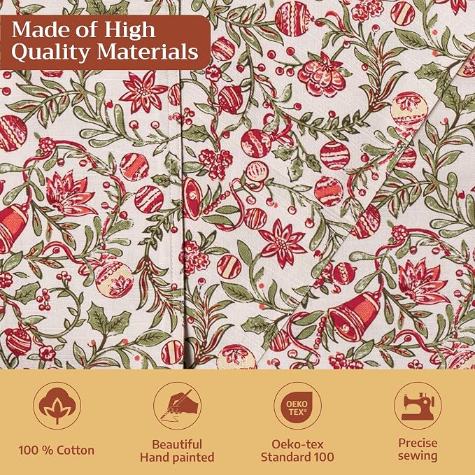 Maison d' Hermine Table Runner 100% Cotton 14.50" x 72" | Table Runners 72 - Image 3