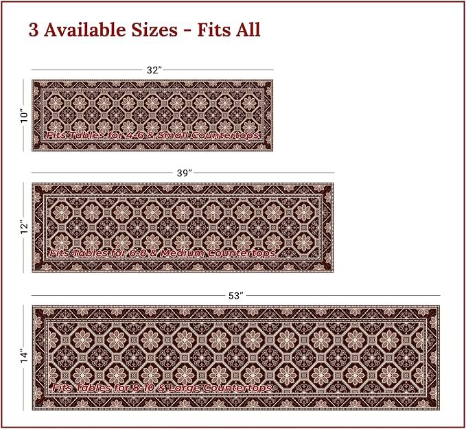 Heat Resistant Table Runner, 53 x 14 Inch - Image 4