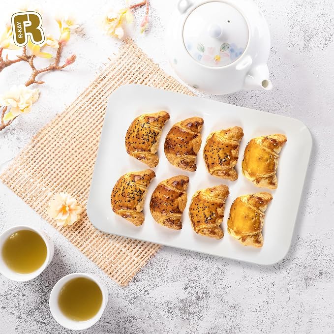 R-kay 3 Pack White Plastic Serving Trays - Image 3