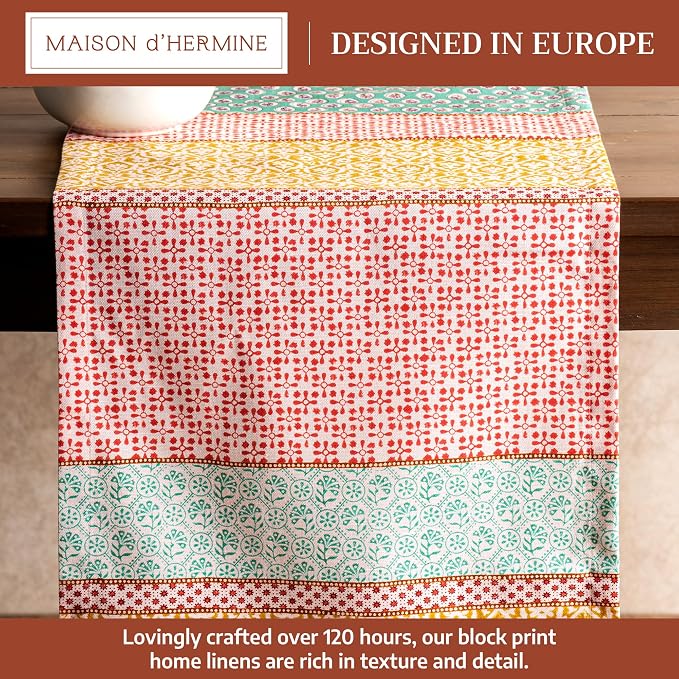 Maison d' Hermine Table Runner 100% Cotton 14.50" x 72" | Table Runners 72 - Image 2