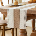 Boho Table Runner for Fall Home Decor 12x90 Farmhouse Woven Runner | 90 Inches by FEXIA
