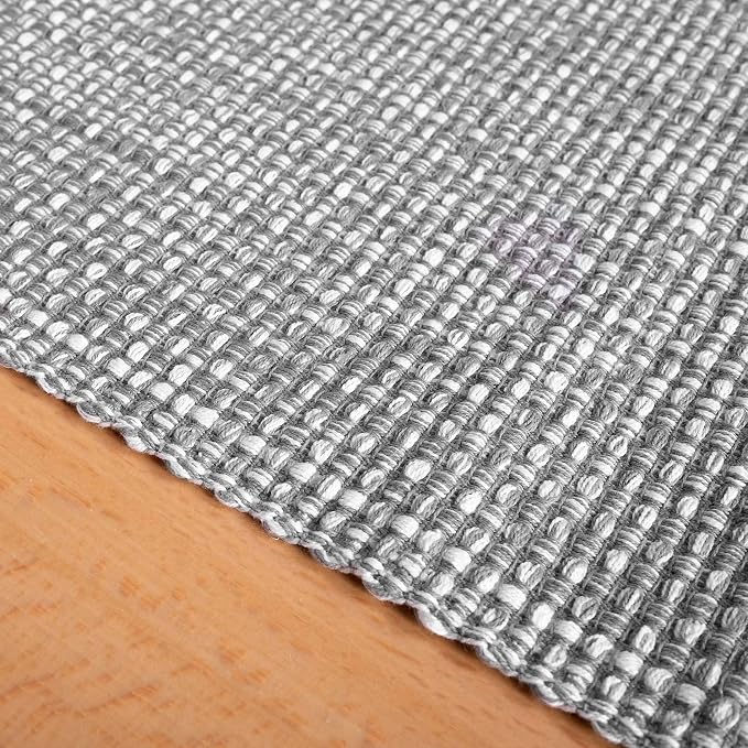 100% Cotton Table Runner for Dining Room Tables Rectangle Two Tone Woven Fabric - Image 4