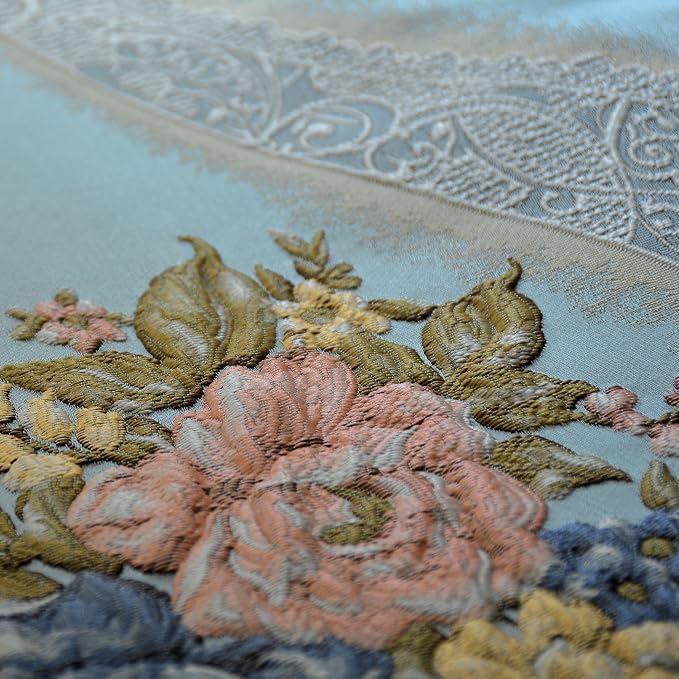 Extra Luxury Velvet Blue Table Runner 120 Inches Long - Image 3