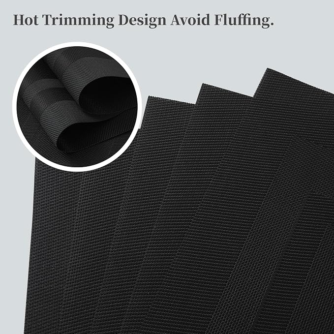 Leetaltree Black Frame Placemats Set of 12 - Image 3