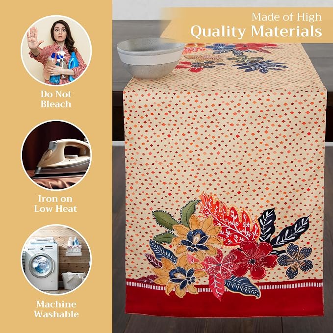 Maison d' Hermine Table Runner 100% Cotton 14.50" x 108" | Table Runners 108 - Image 3