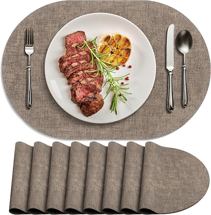 Placemats Set of 8 by Delicateandelegantplacemats