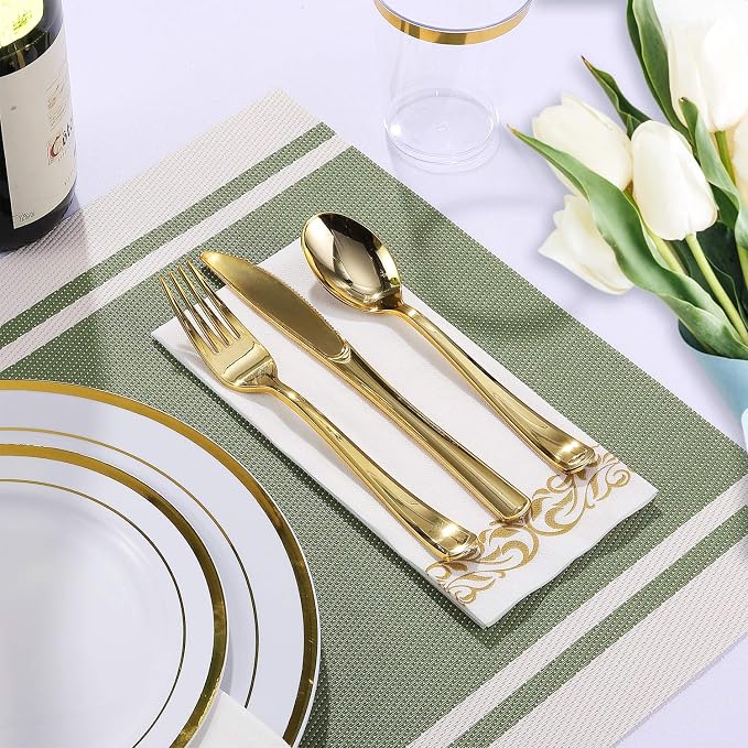 FOCUSLINE 350 Ct Disposable Dinnerware Set - Image 2