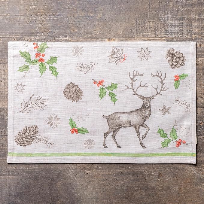 Maison d' Hermine Placemats Set of 4 Reusable 100% Cotton | Cloth Place Mats - Image 8