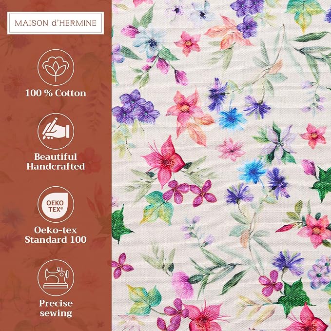 Maison d' Hermine Placemats Set of 4 Reusable 100% Cotton | Cloth Place Mats - Image 2