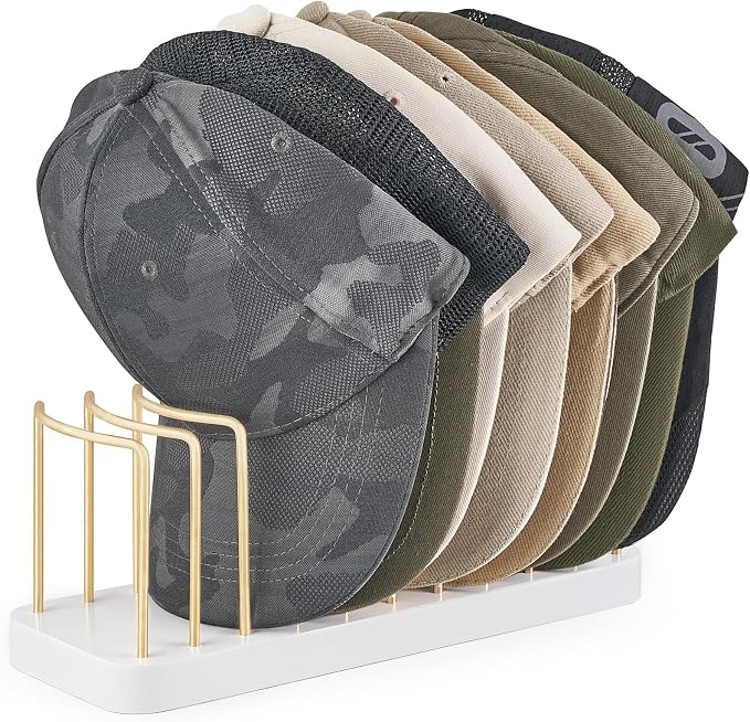 Mkono Hat Organizer for Baseball Caps, Hat Holder Storage for Closet, Space by Mkono