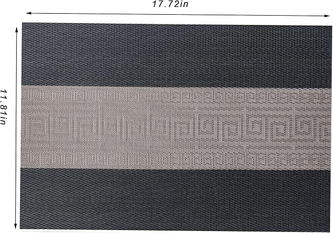 Placemats Set of 4 Washable Indoor | Outdoor Vinyl Place Mats - Image 2