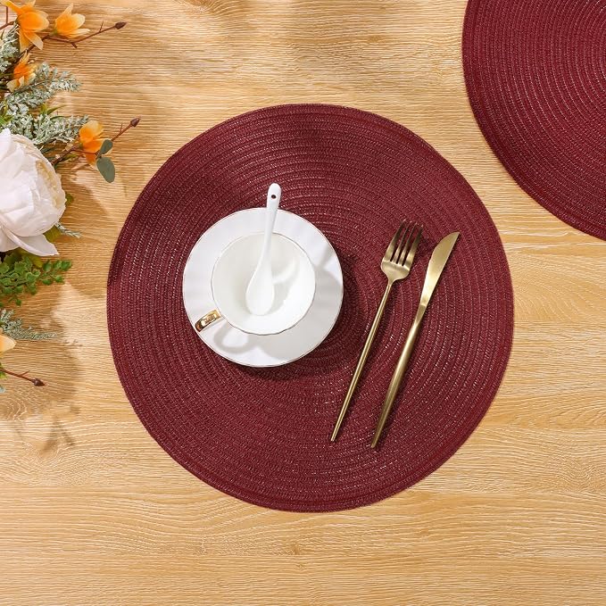 SHACOS Round Placemats Set of 6 - Image 6