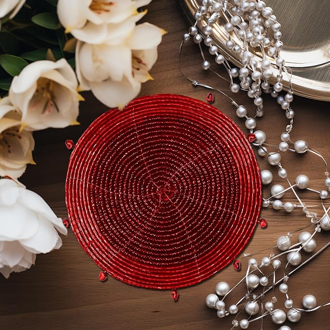 COTTON CRAFT Glitz Handmade Beaded Coasters - Image 7