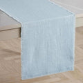 14 x 72 Inches Frayed Edge Table Runner, 270G Heavyweight Sand Washed Slub by KINGSTONE