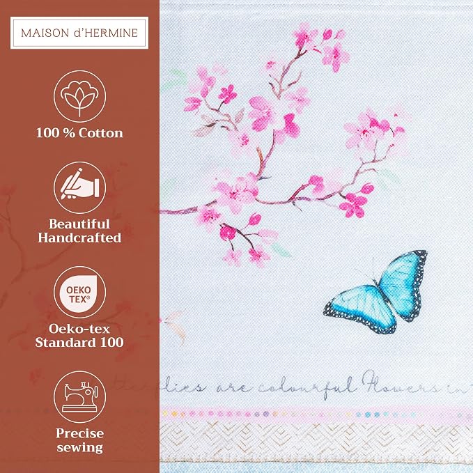 Maison d' Hermine Placemats Set of 4 Reusable 100% Cotton | Cloth Place Mats - Image 2