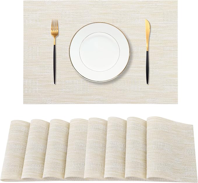 Leetaltree Wheat Placemats Set of 8 by Leetaltree-ArtatEveryTable