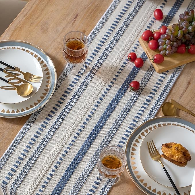 Caflife Boho Table Runner 72 Inchs Long, Dining Room Home Decor - Image 6