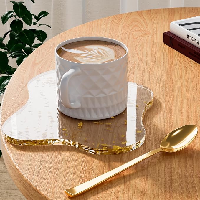 Acrylic Coaster Decorative Plates, Irregular Bar Drink Coaster by Leadiy